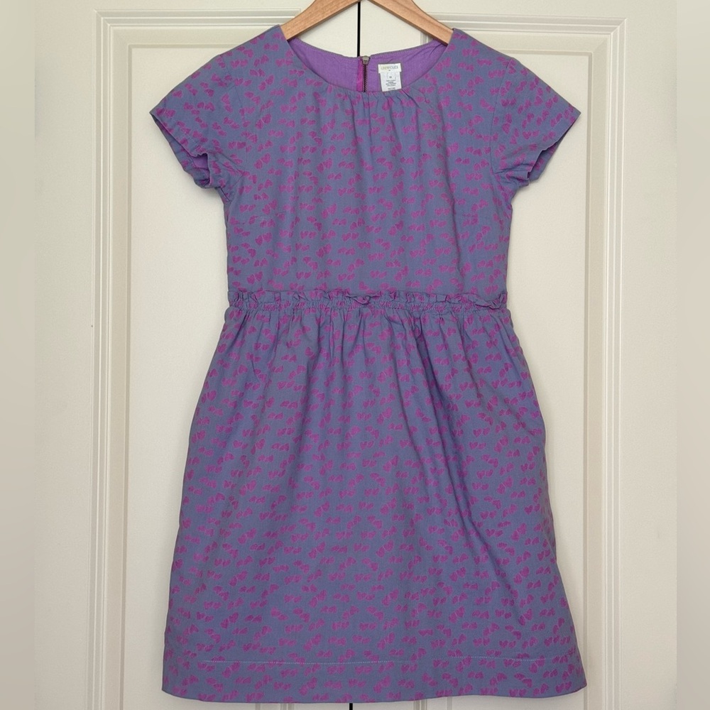 Crew Cuts Purple Heart Dress, Size 12